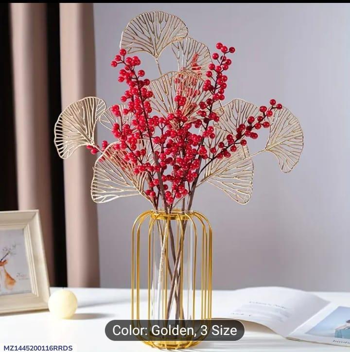Golden Geometric Vase for Home Decor Pakistan